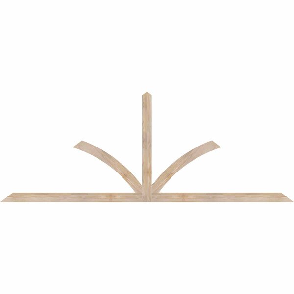 Ekena Millwork Richland Smooth Timber Gable Bracket, Douglas Fir, 108"W x 40"H x 1 1/2"D x 3 1/2"F, 9/12 Pitch GBW108X40X0204RIC00SDF - main